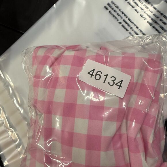 Pink Lily Activewear Dress Women 16 Pink Plaid Build In Shorts Sheath Midi Lined - Picture 8 of 8